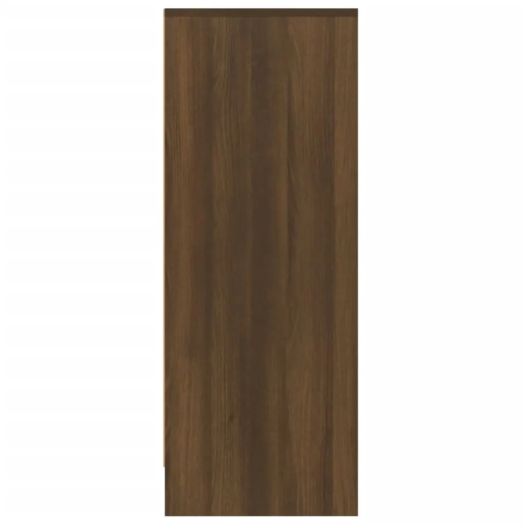 Shoe Cabinet Brown Oak 60x35x92 cm Engineered Wood