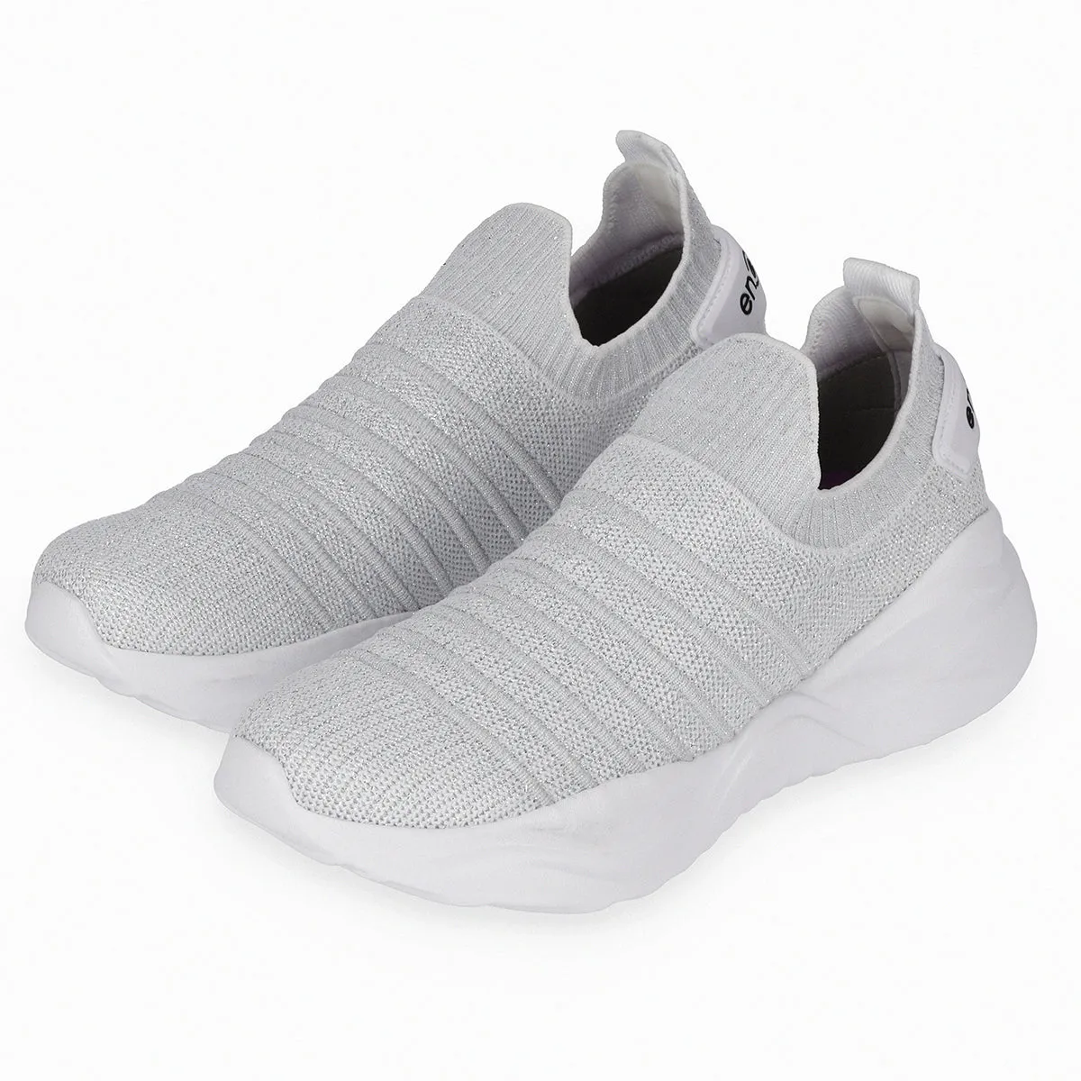 Silver Flyknit ENERGY Sneakers for Women (909.001)