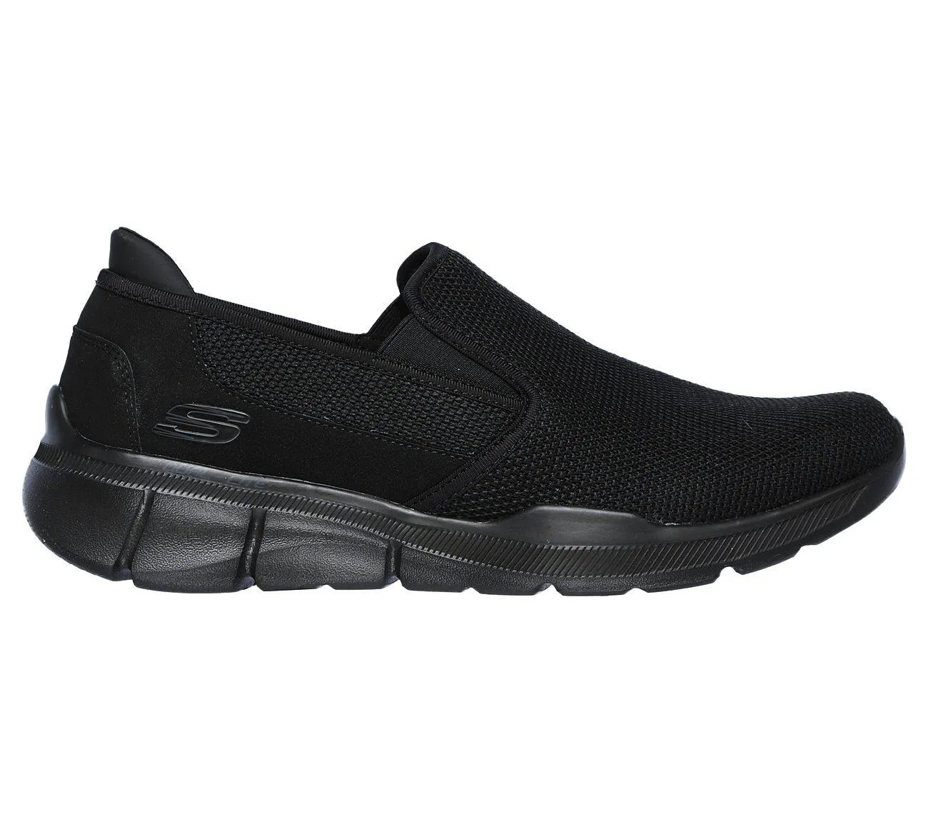 SKECHERS Men's Extra Wide Fit Equalizer 3.0 Sumnin Slip On Shoes in Black