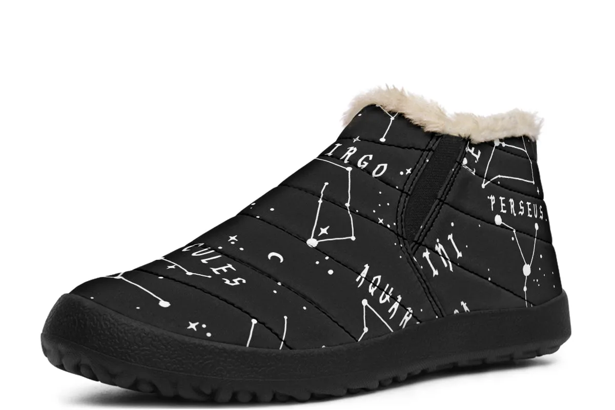 Stellar Winter Sneakers - Warm & Easy Slip-On Shoes Lined with Vegan Wool with Anti-Slip Soles