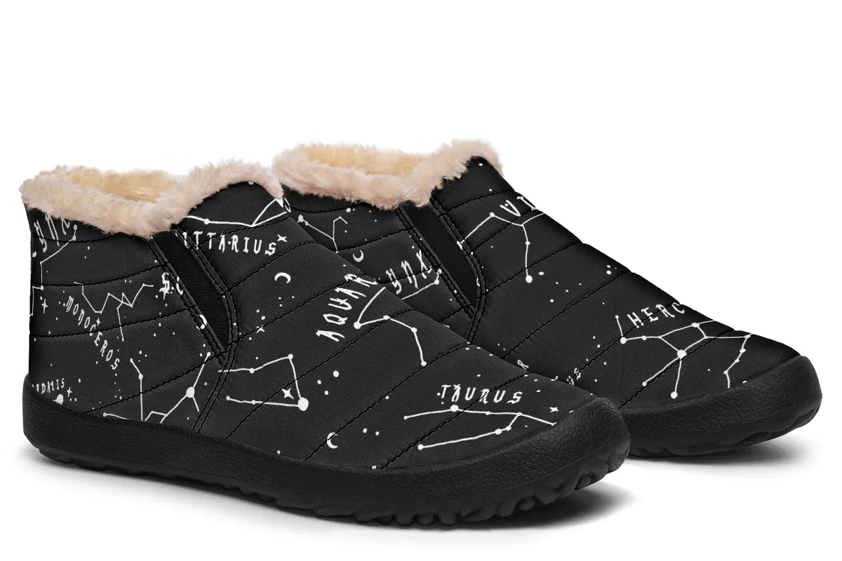 Stellar Winter Sneakers - Warm & Easy Slip-On Shoes Lined with Vegan Wool with Anti-Slip Soles