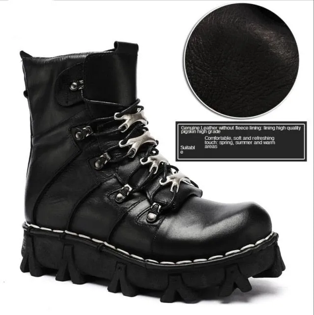 TEEK - Italian Motorcycle Biker Combat Boots