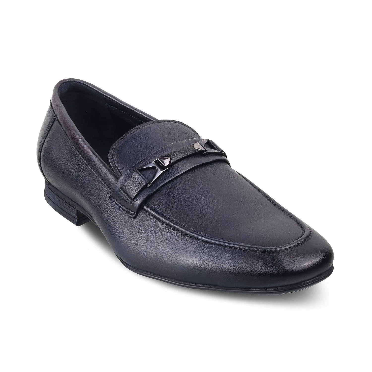 The Helsingborg Blue Mens Leather Loafer