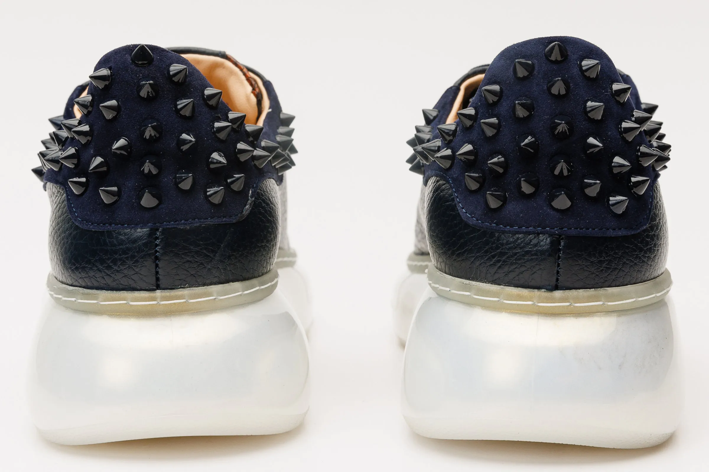 The Venezia Dark Blue Leather Women Sneaker