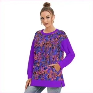 Trip Women's Side Split O-neck Sweatshirt