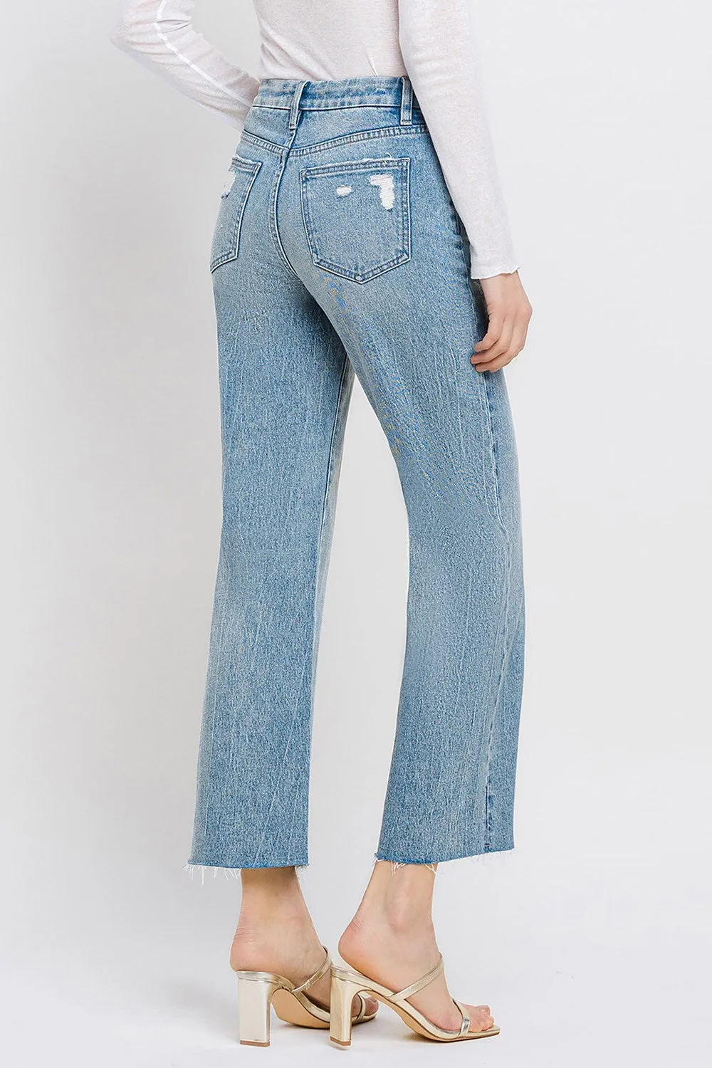 Vervet by Flying Monkey Mid Rise Crop Wide Leg Jeans