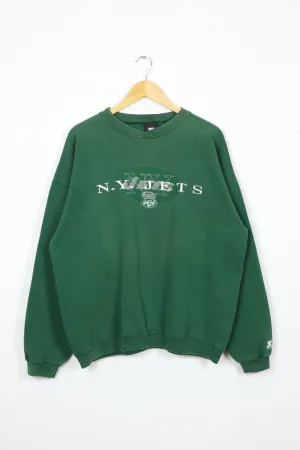 Vintage Embroidered New York Jets Crewneck