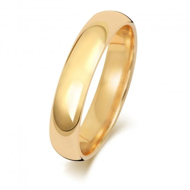 Wedding Band 9K Trad Court 4mm-1.2 Wedding  Ring W164L