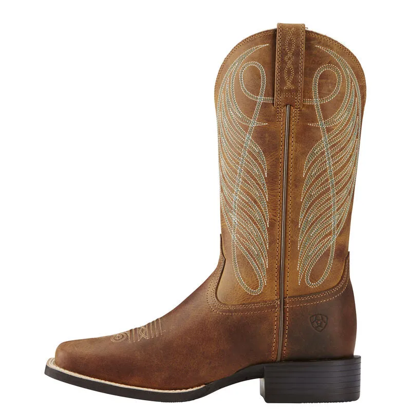 Women's Ariat Round Up Wide Square Toe Boot