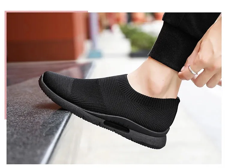 Womens Light Running Shoes Jogging Shoes Breathable Women Sneakers Slip On Loafer Shoe Momens Casual Shoes Unisex Sock Shoes