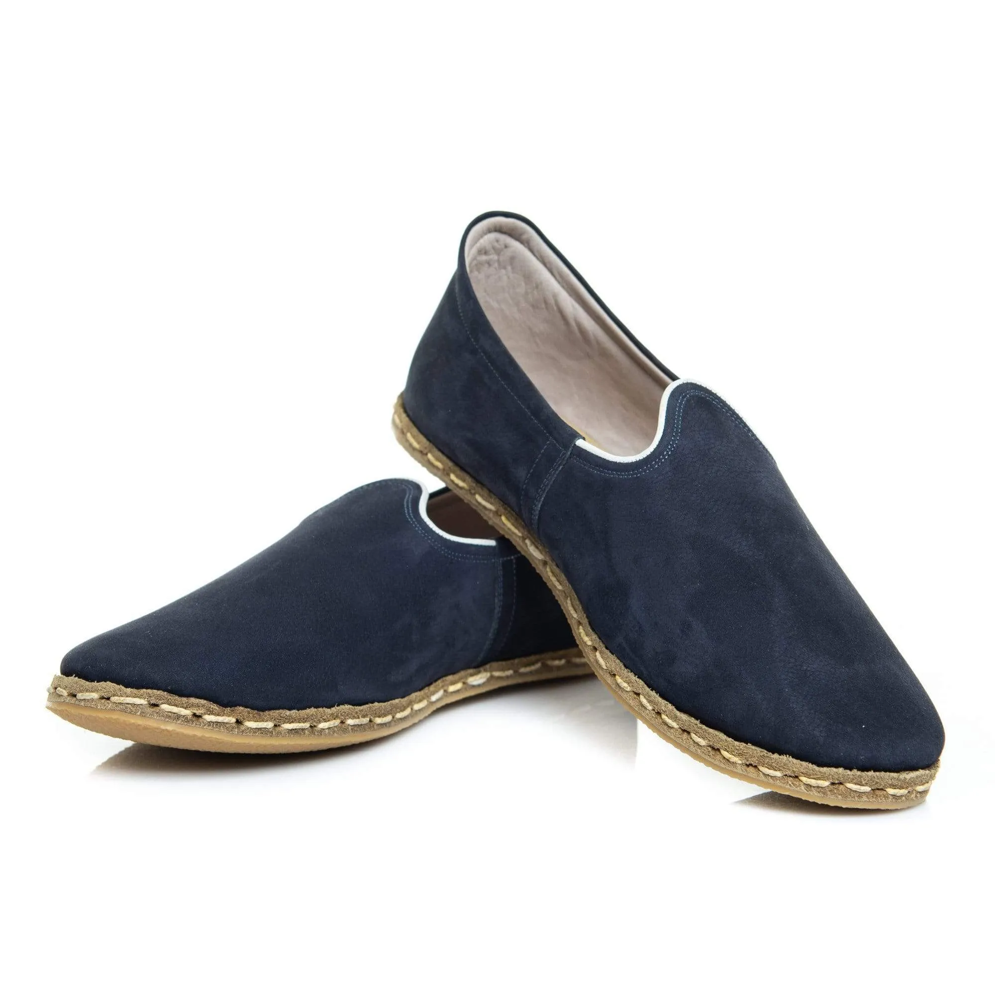 Women's Navy Blue Slip On Shoes