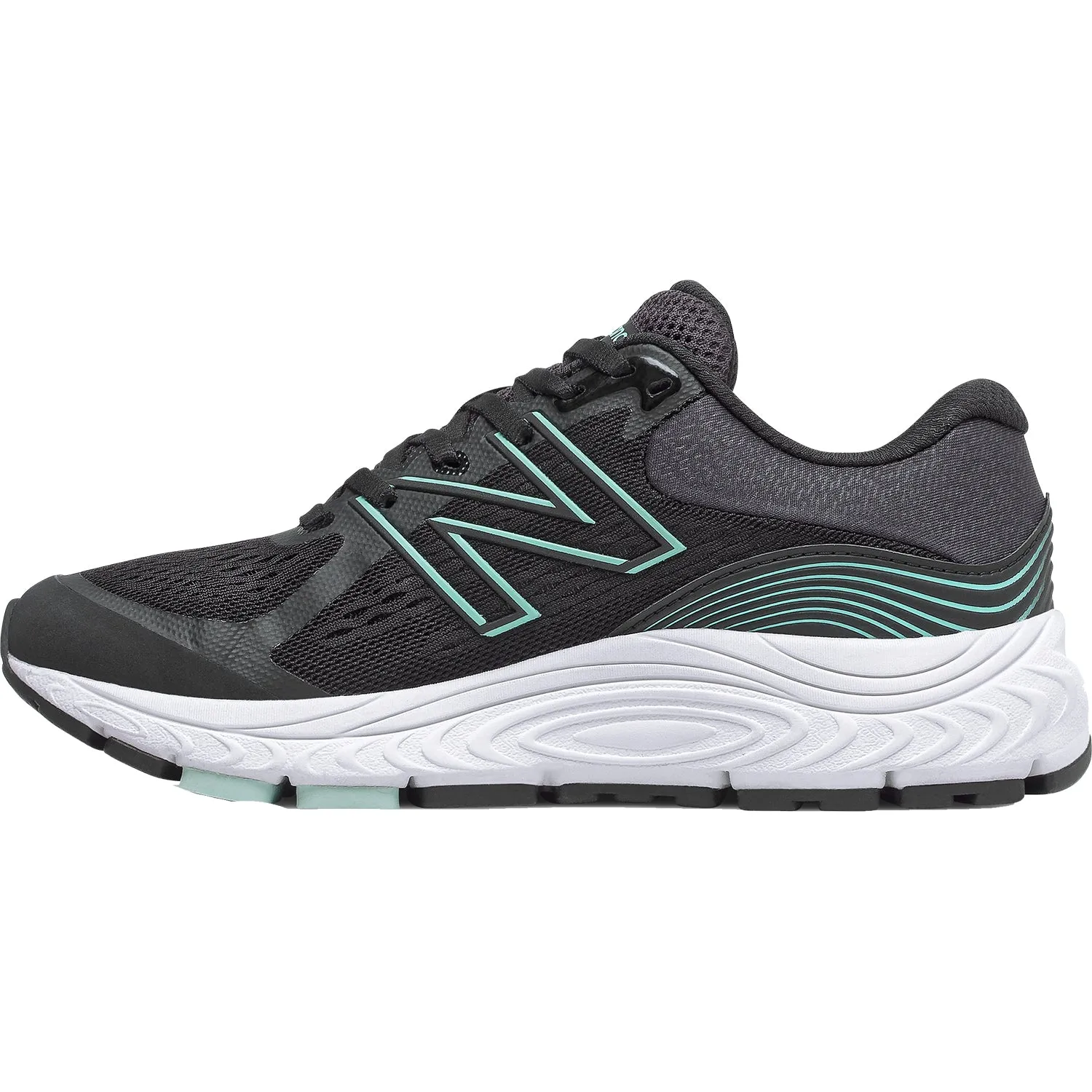 Women's New Balance W840BM5 Black/Storm Blue Synthetic/Mesh