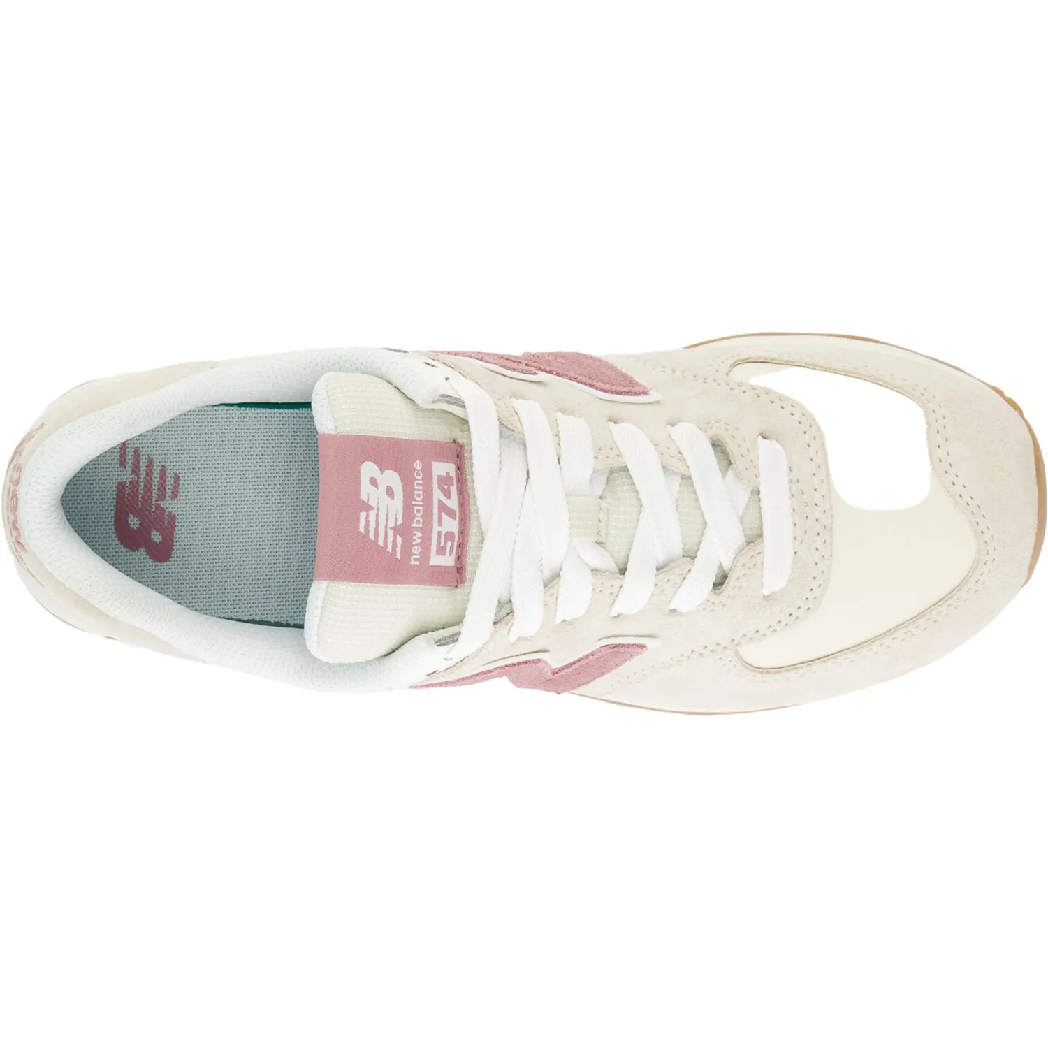 Women's New Balance WL574QC2 Linen/Rosewood Suede