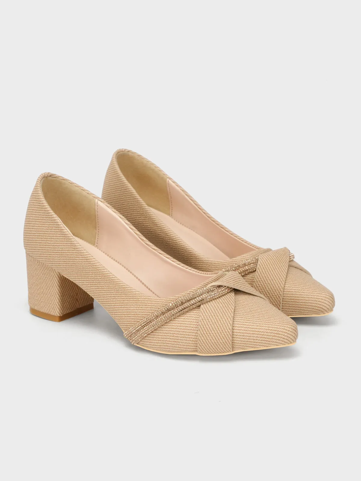 Women's "ALBALI" Formal Block Heel Courts