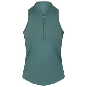 Womens Sleeveless Vesta Mock Neck Top Marsh - SU24