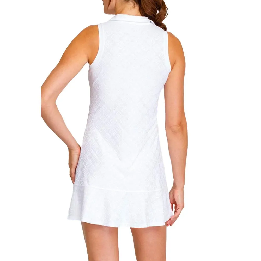 Women's Zena Sleeveless Tennis Dress Crystal Jacquard