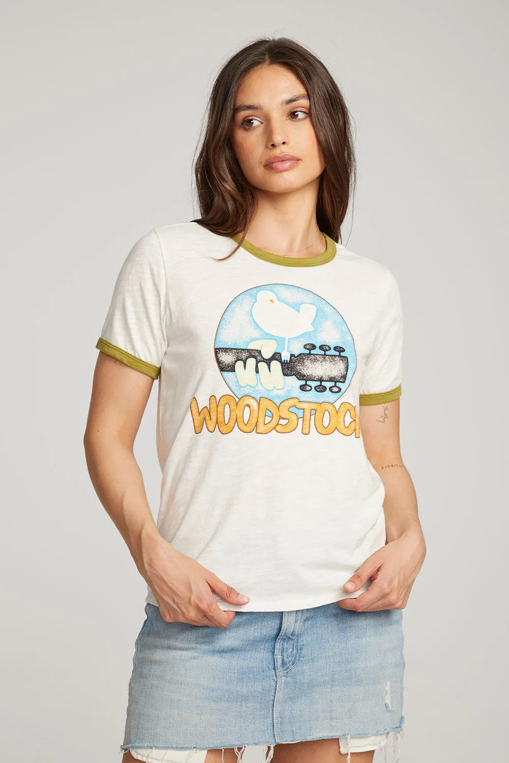 Woodstock Bird On Guitar Tee